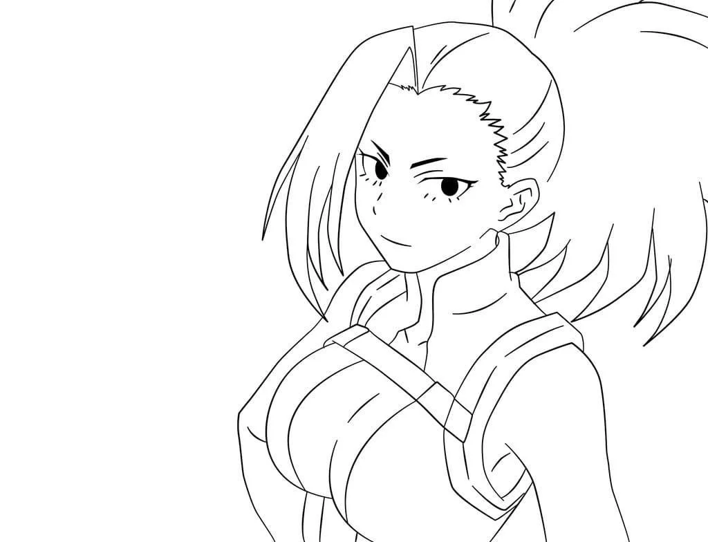 Momo Yaoyorozu Coloring Pages 15