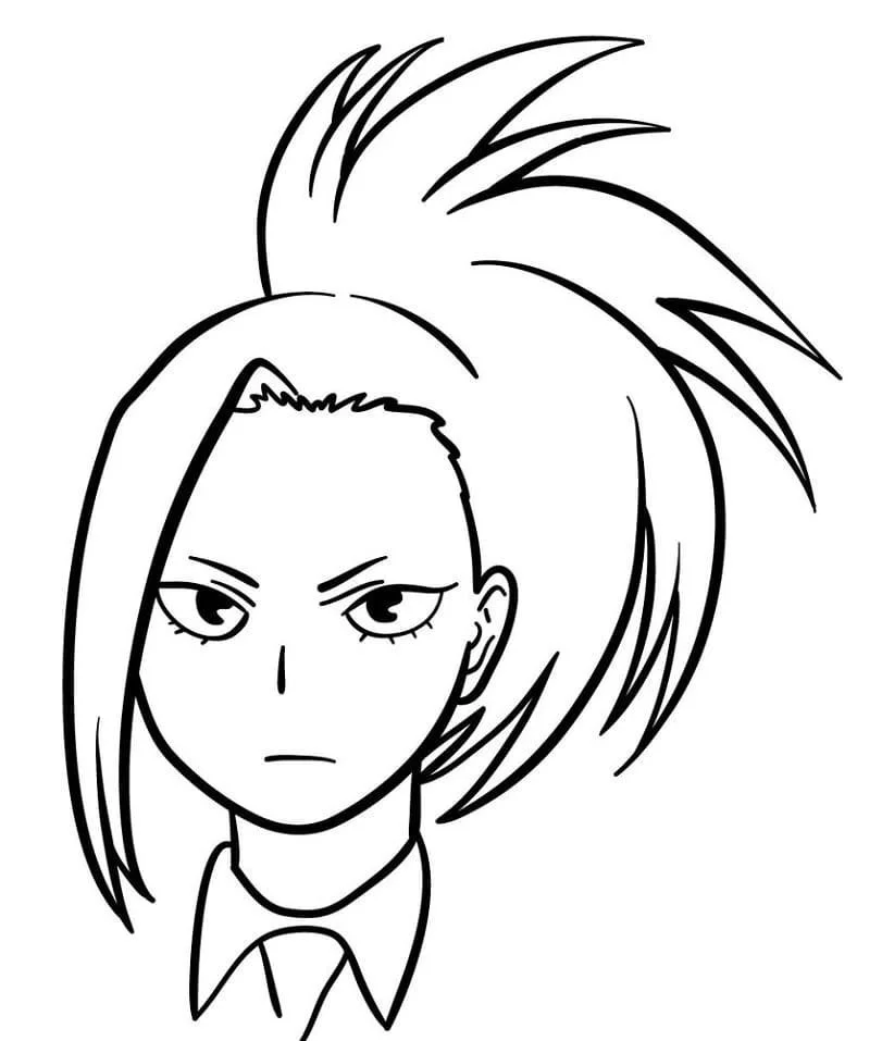 Momo Yaoyorozu Coloring Pages 17