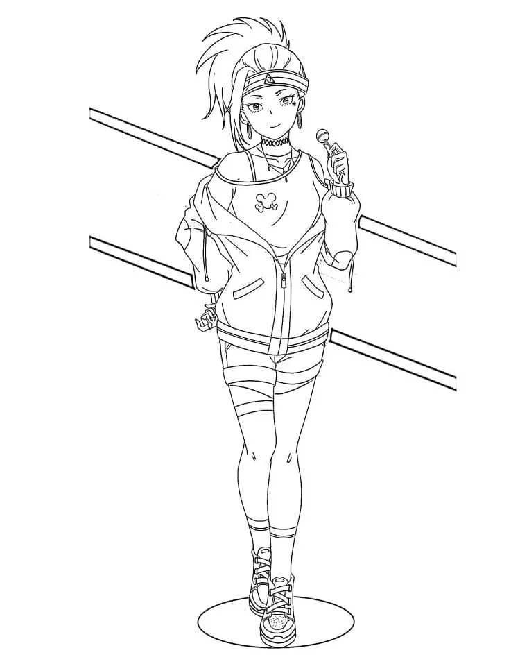 Momo Yaoyorozu Coloring Pages 2