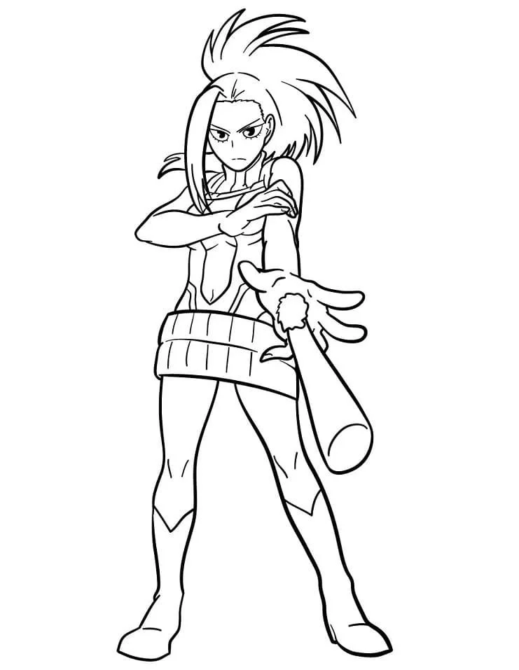 Momo Yaoyorozu Coloring Pages 20