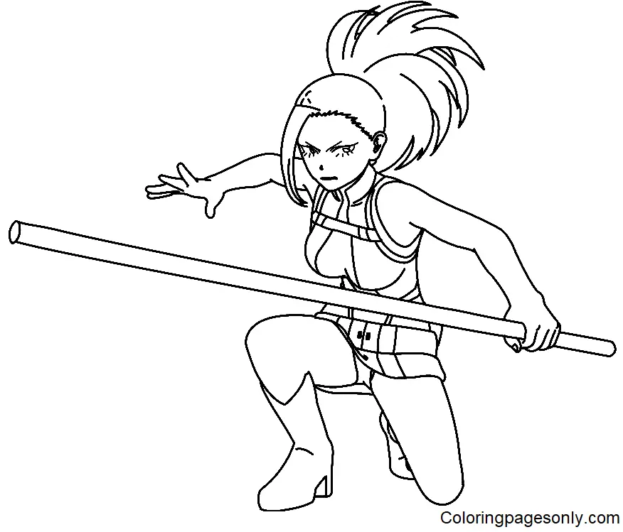 Momo Yaoyorozu Coloring Pages 29