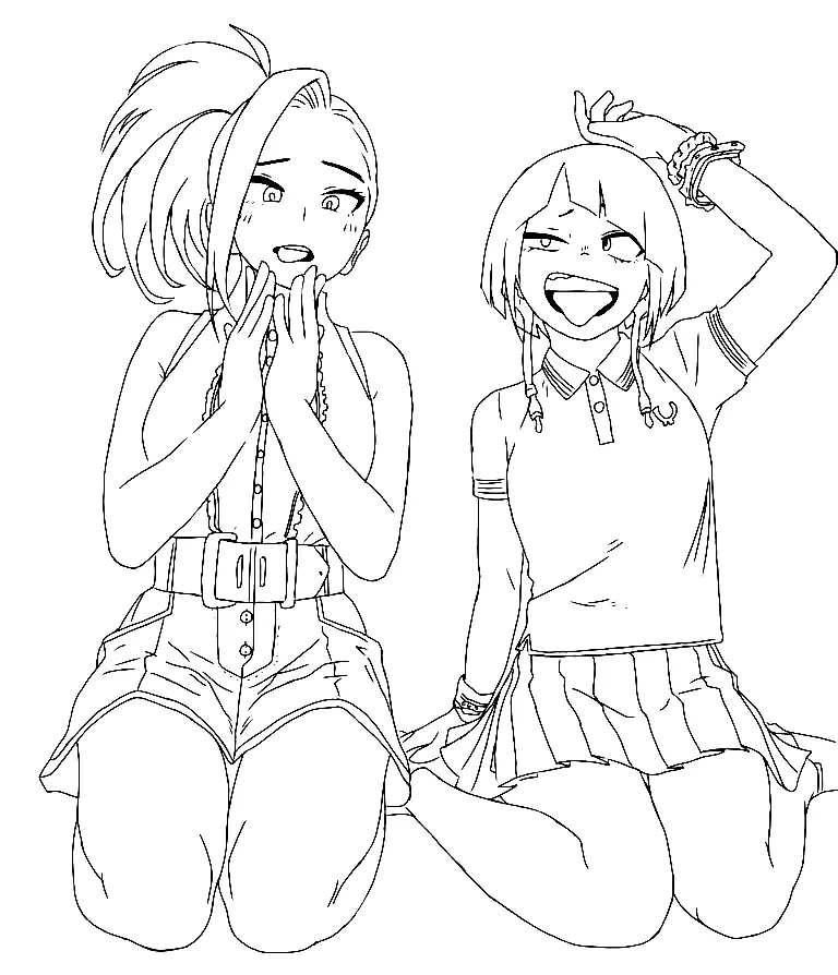 Momo Yaoyorozu Coloring Pages 33