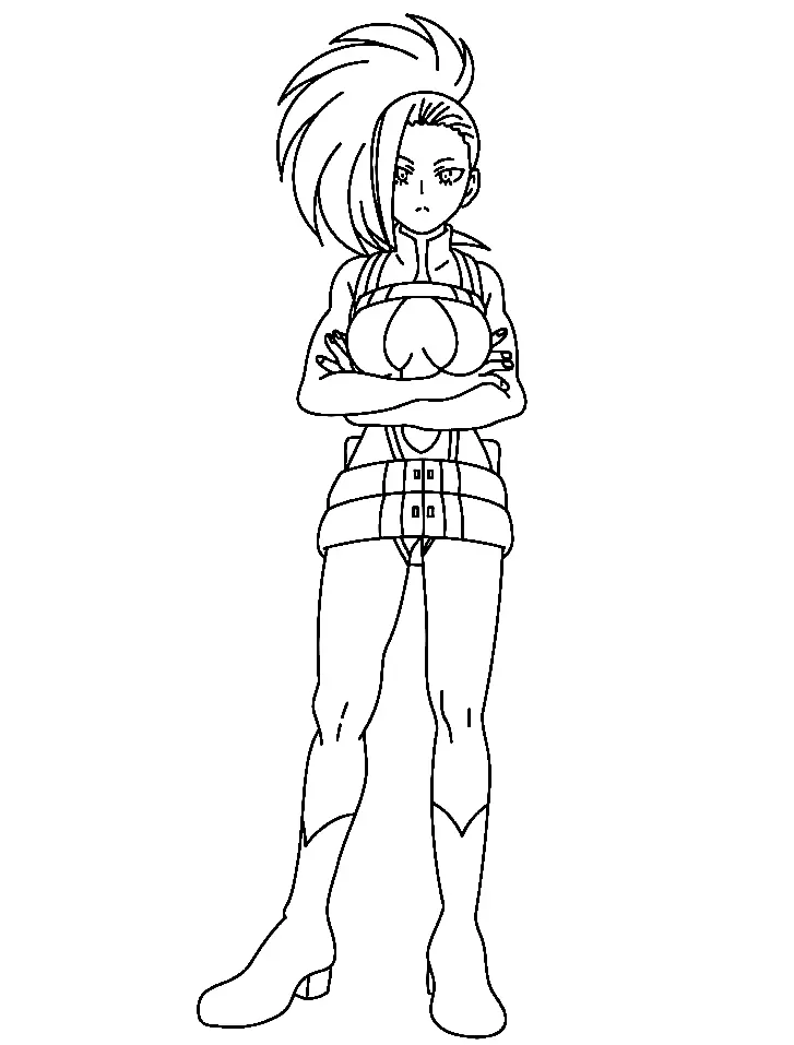 Momo Yaoyorozu Coloring Pages 37