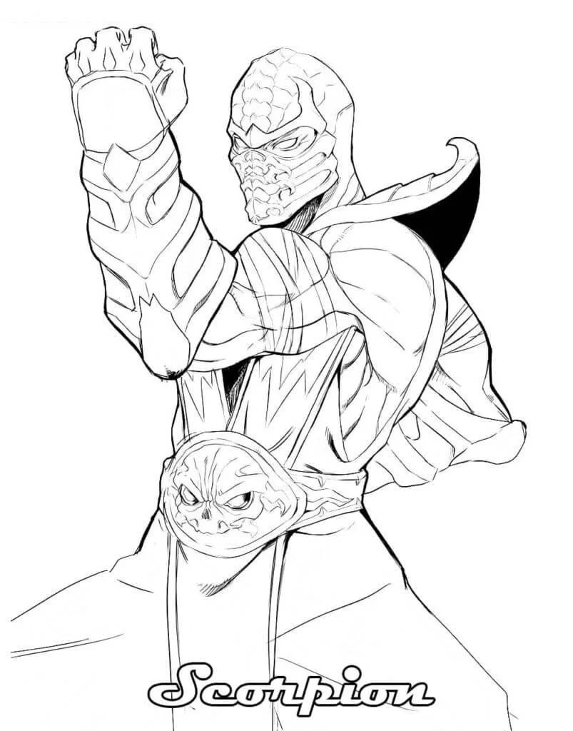 Mortal Kombat Coloring Pages 10