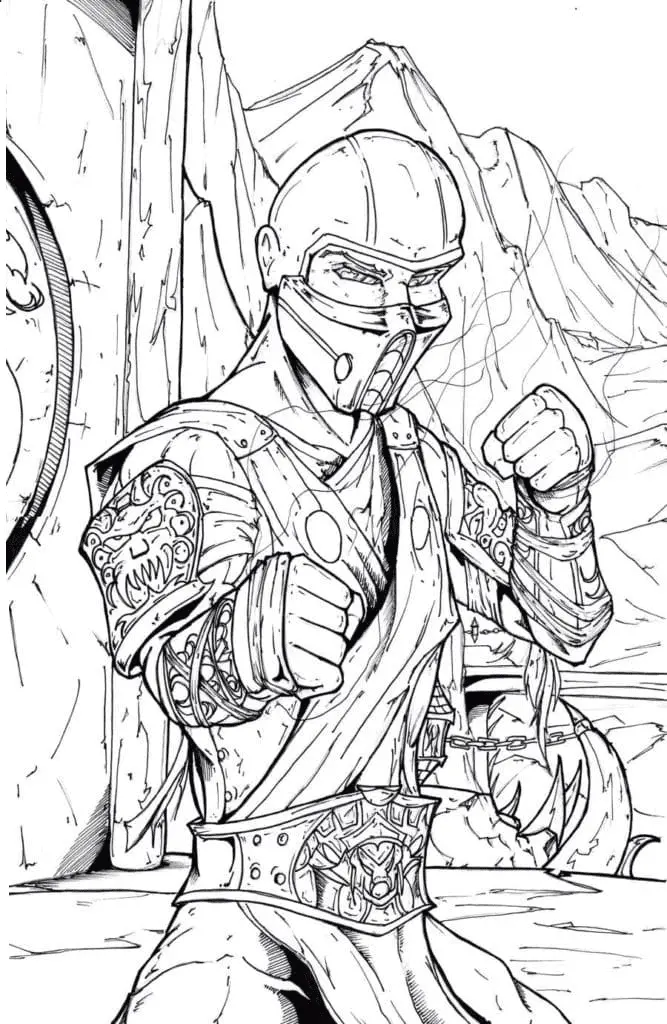 Mortal Kombat Coloring Pages 102