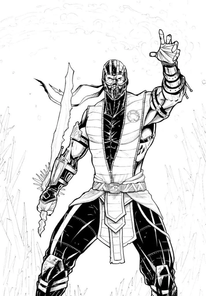 Mortal Kombat Coloring Pages 105