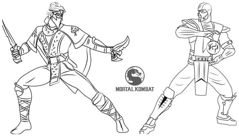 Mortal Kombat Coloring Pages 21