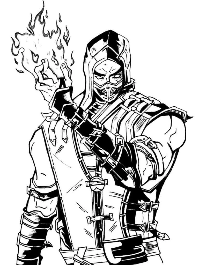 Mortal Kombat Coloring Pages 3