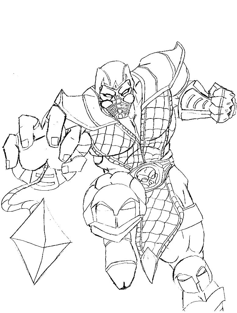 Mortal Kombat Coloring Pages 32