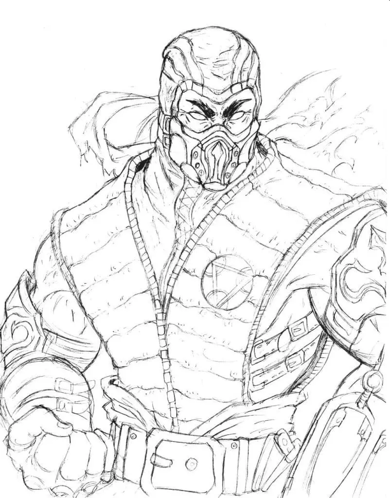 Mortal Kombat Coloring Pages 4