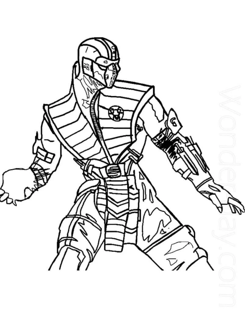 Mortal Kombat Coloring Pages 41