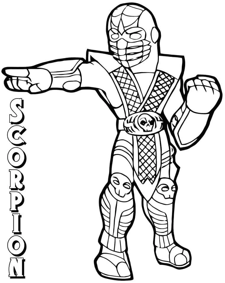 Mortal Kombat Coloring Pages 47