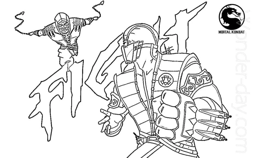 Mortal Kombat Coloring Pages 58