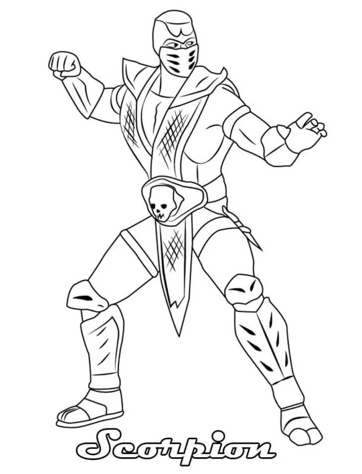 Mortal Kombat Coloring Pages 6