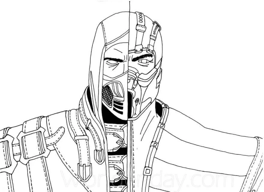 Mortal Kombat Coloring Pages 7