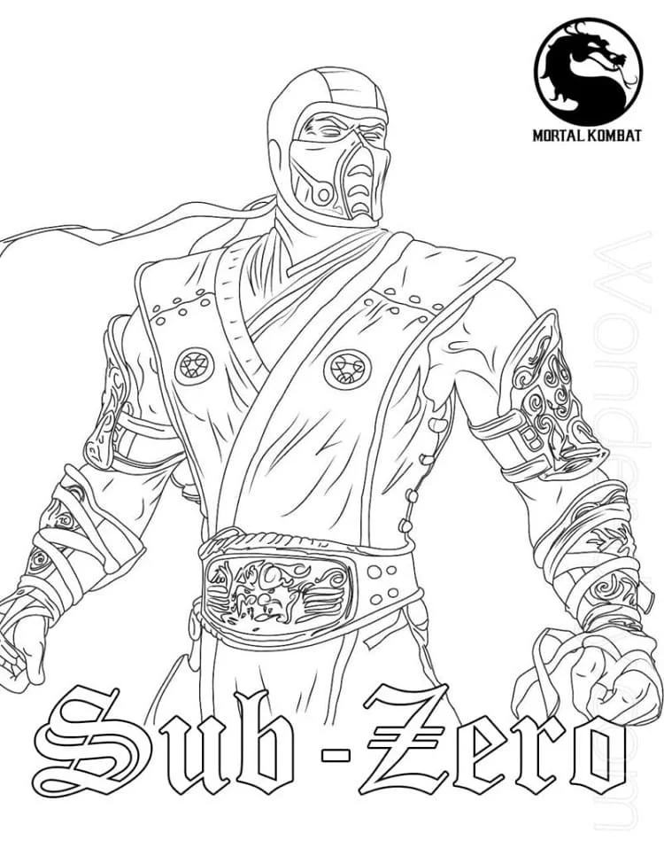 Mortal Kombat Coloring Pages 9