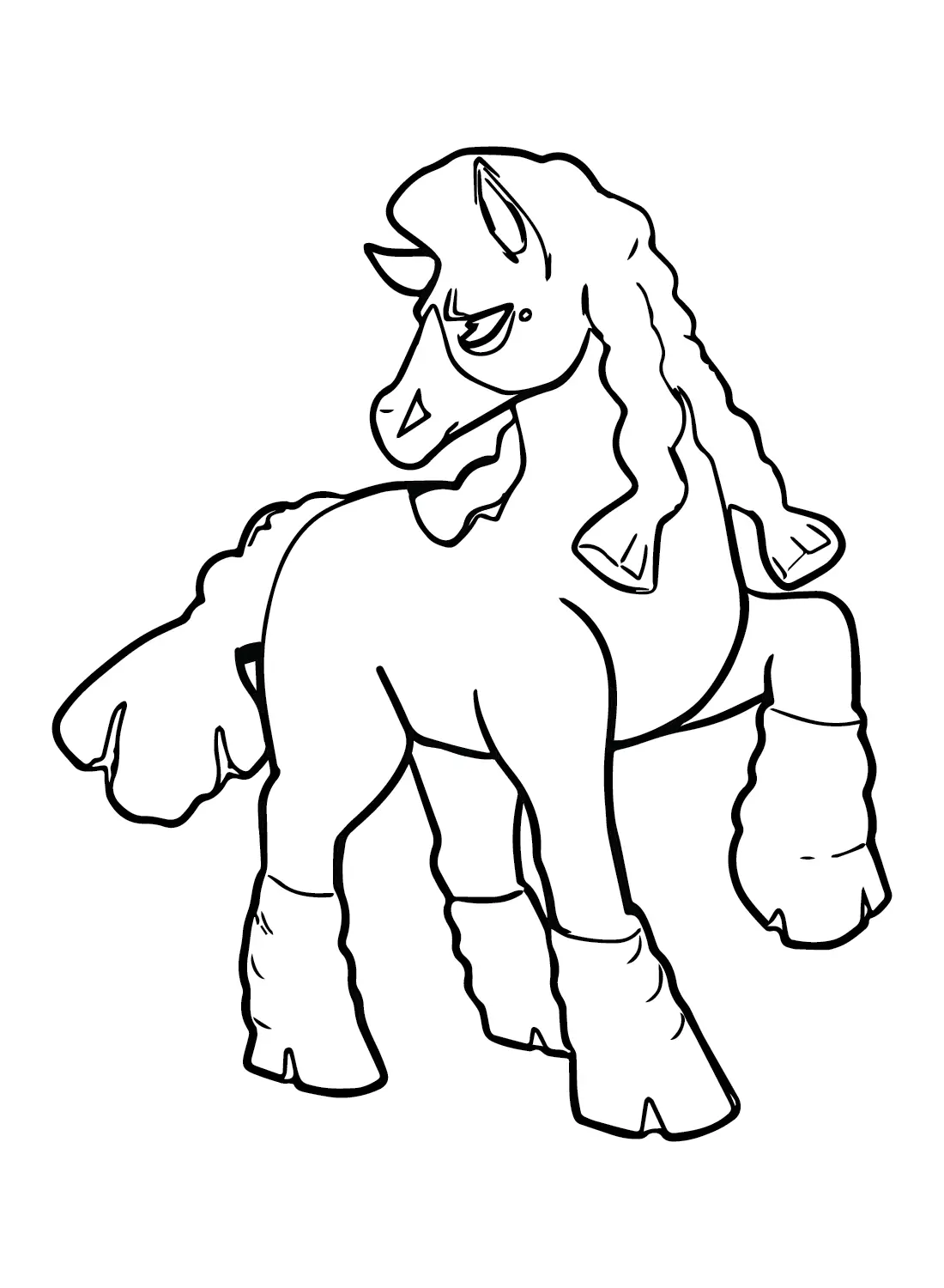 Mudsdale Coloring Pages 2