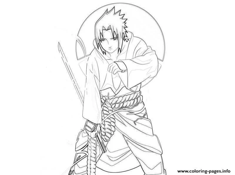 Naruto And Sasuke Coloring Pages 12