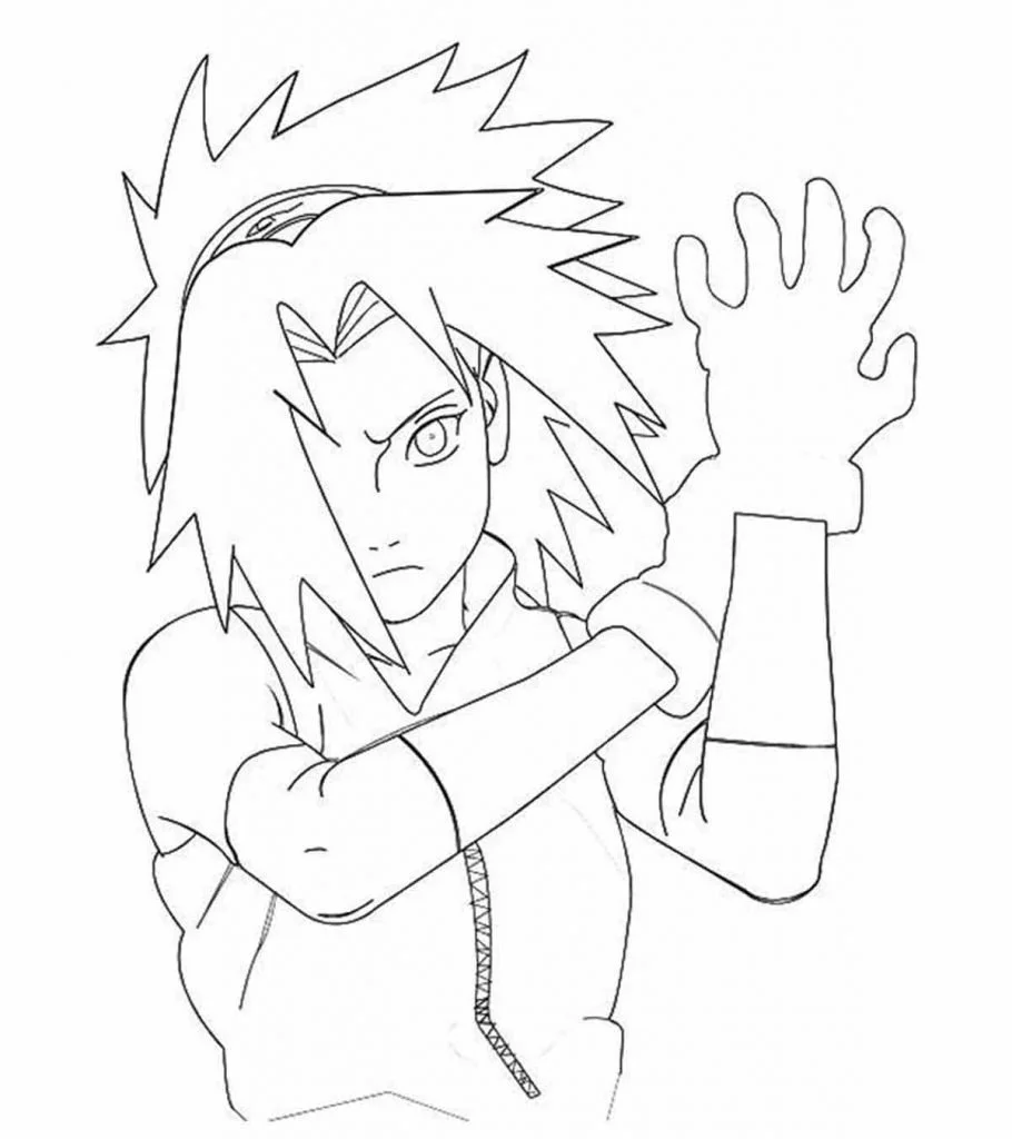 Naruto And Sasuke Coloring Pages 17