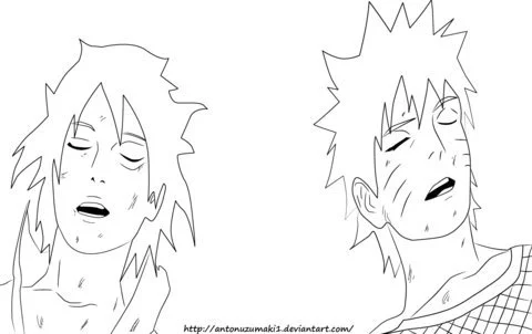 Naruto And Sasuke Coloring Pages 45