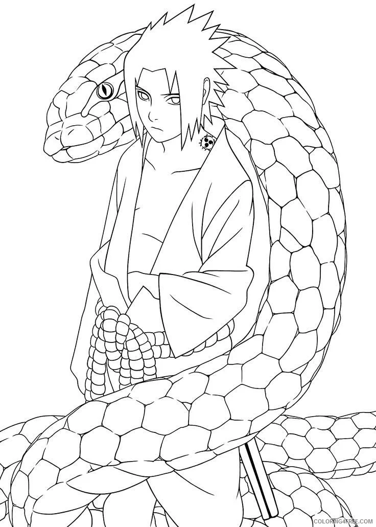 Naruto And Sasuke Coloring Pages 46