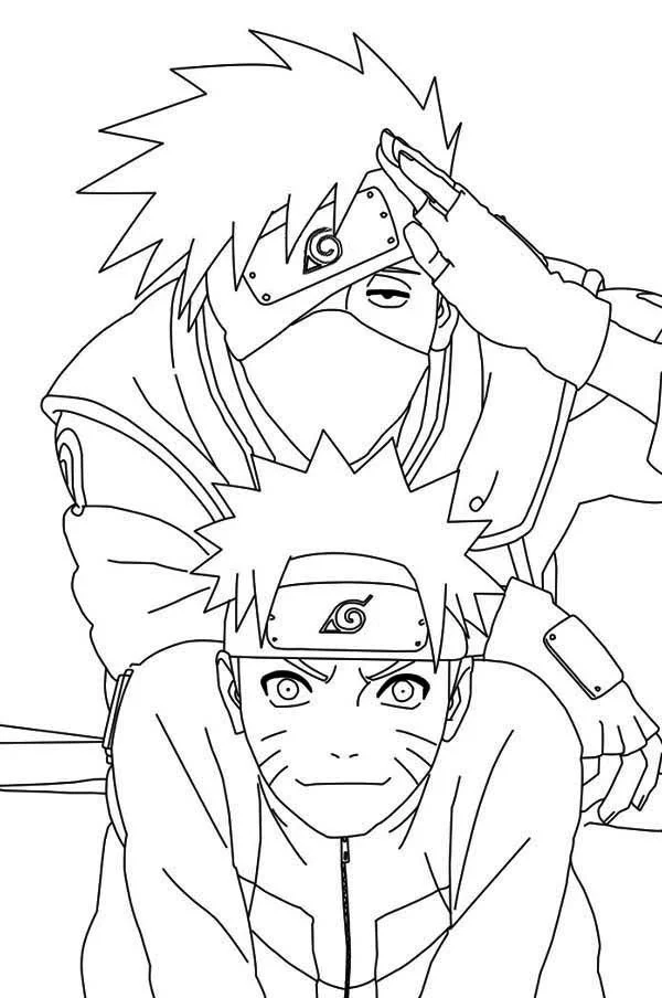 Naruto And Sasuke Coloring Pages 54