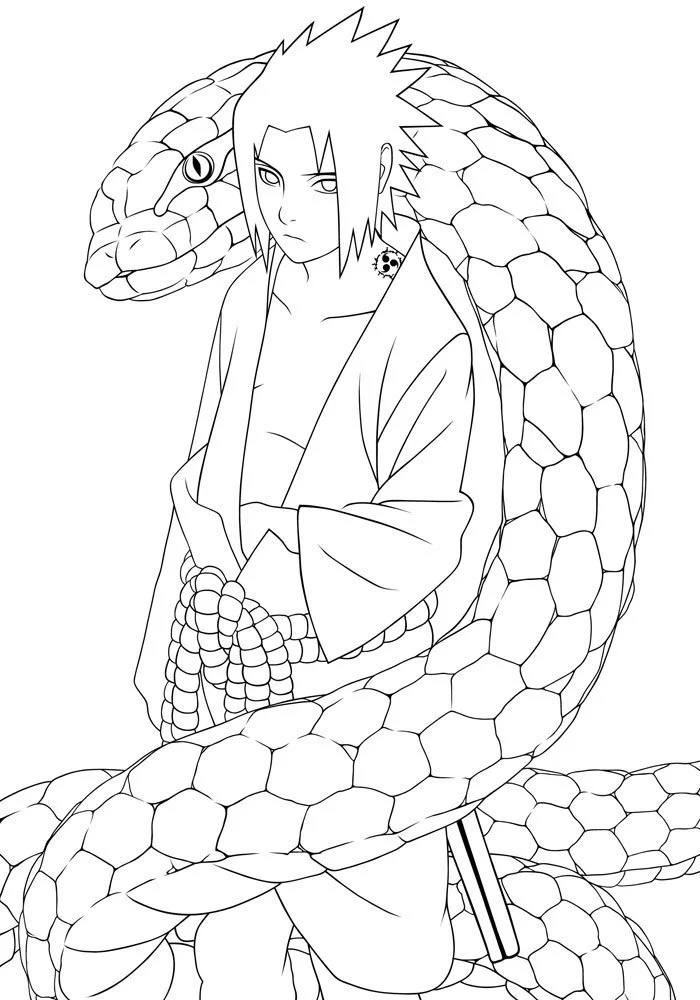 Naruto And Sasuke Coloring Pages