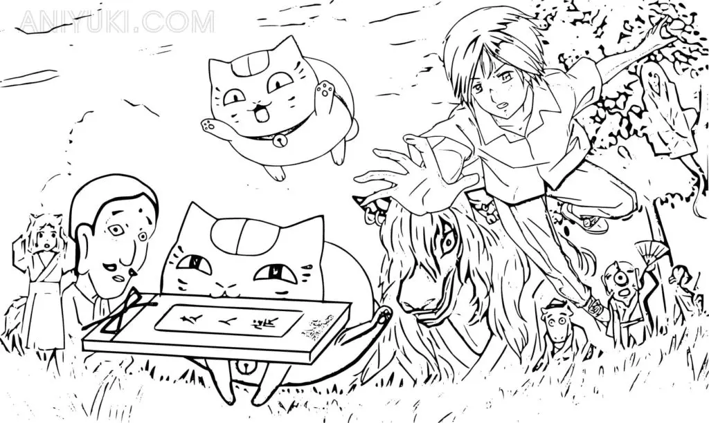 Natsume Yuujinchou Coloring Pages 37