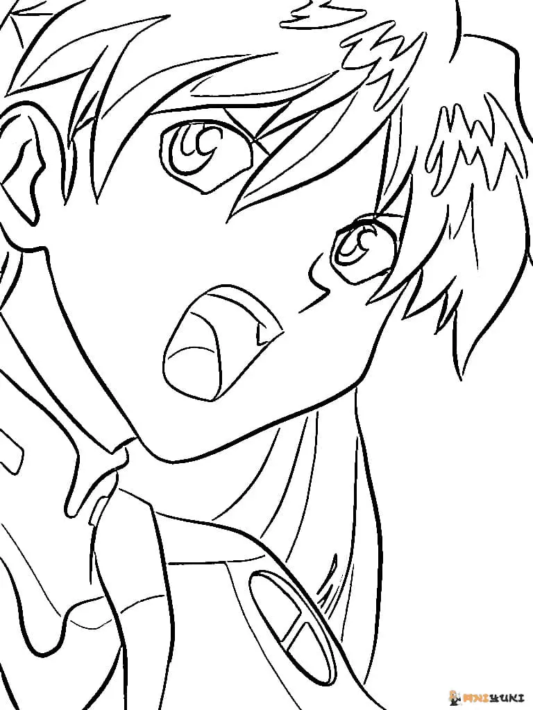 Neon Genesis Evangelion Coloring Pages 14