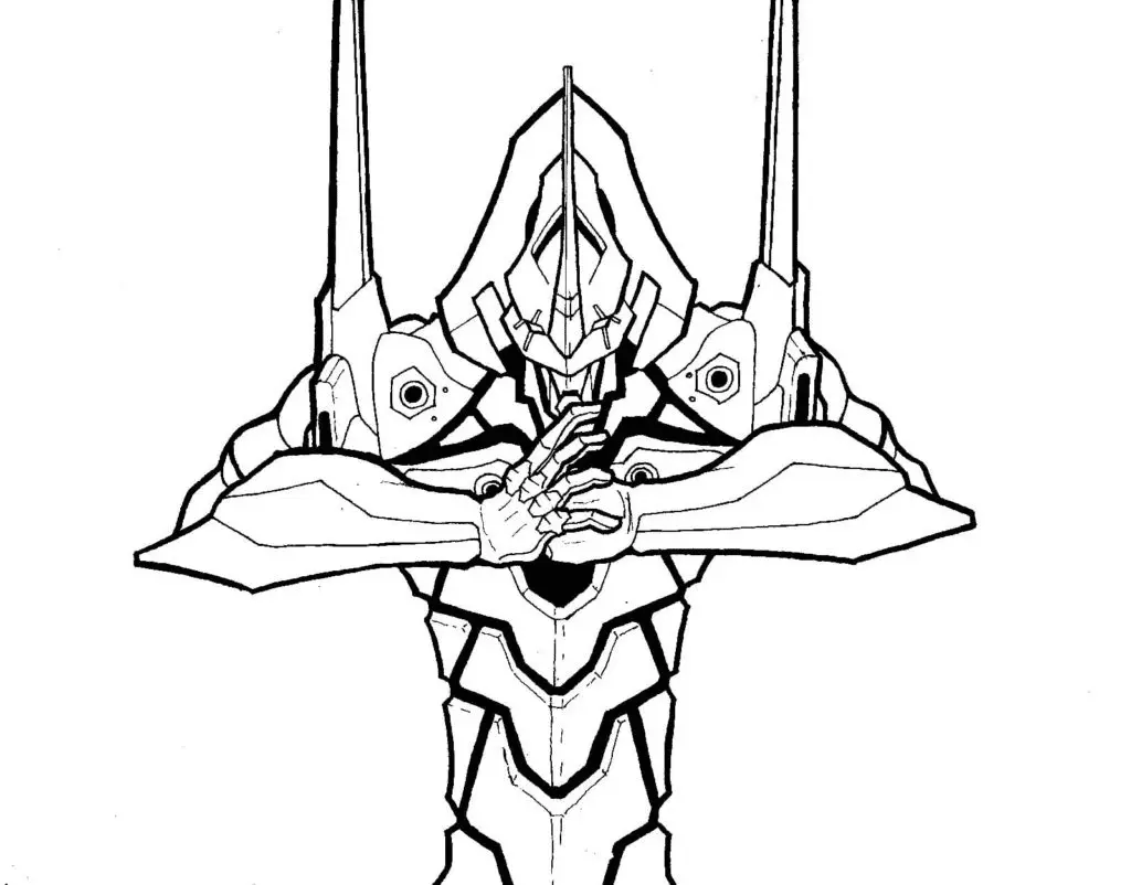 Neon Genesis Evangelion Coloring Pages 7