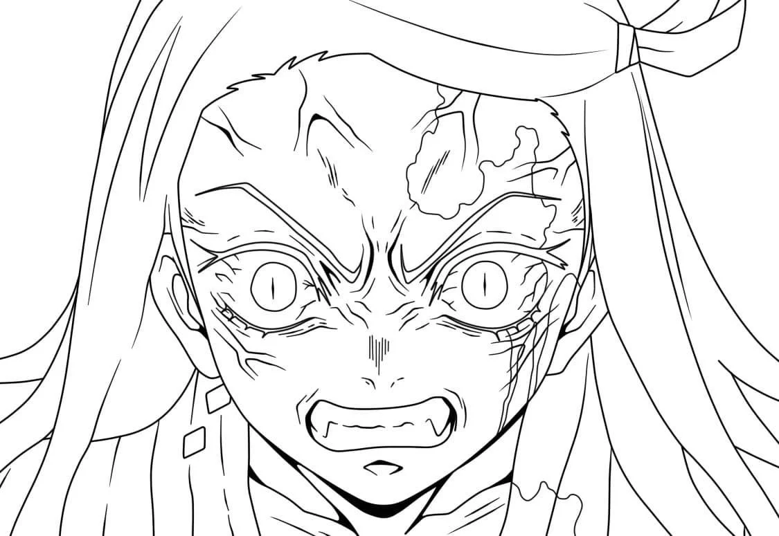 Nezuko Coloring Pages 37