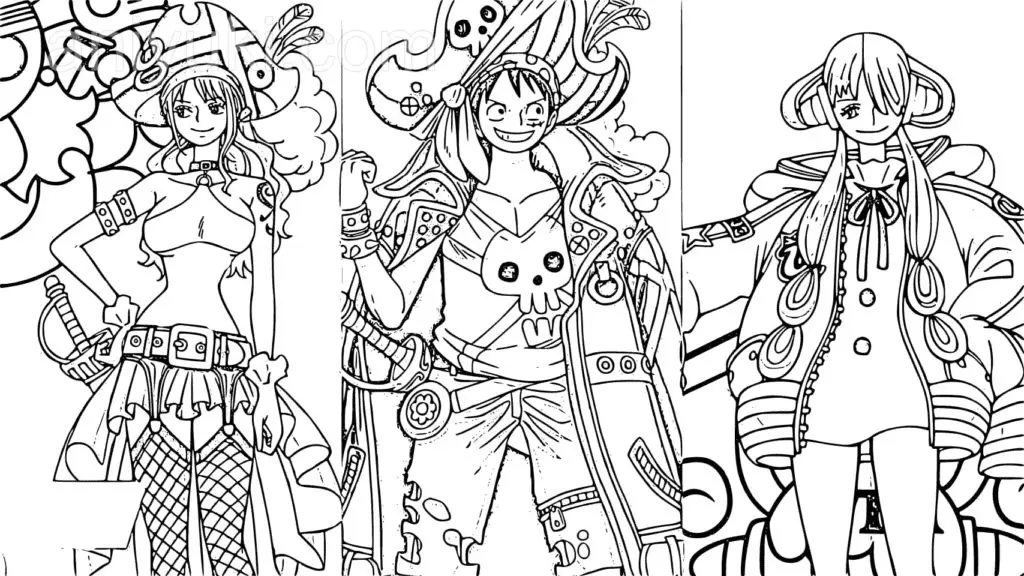 One Piece Film Red Coloring Pages 21