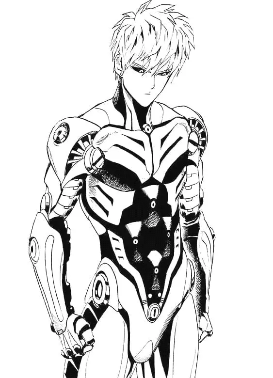 One Punch Man Coloring Pages 32