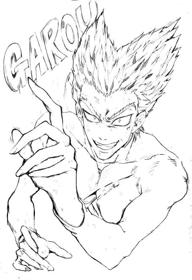 One Punch Man Coloring Pages 35