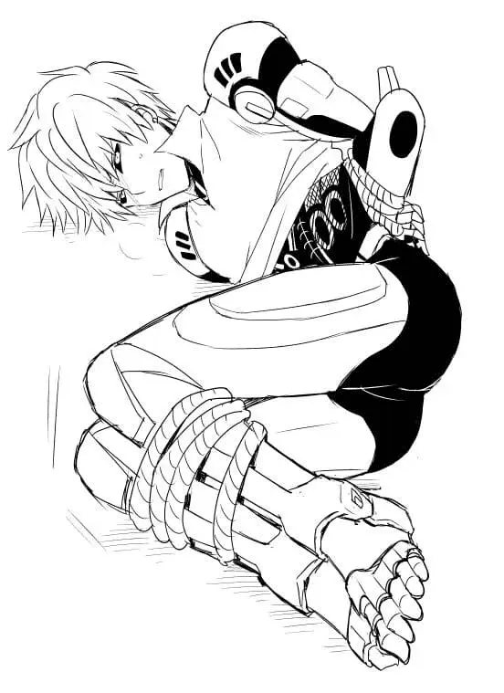 One Punch Man Coloring Pages 47