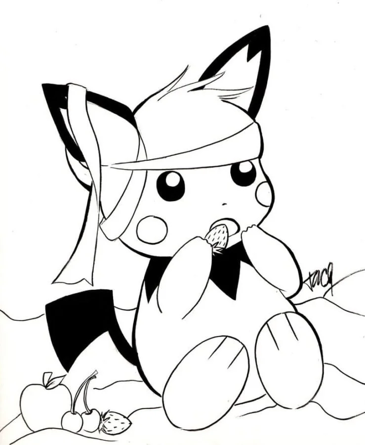 Pichu Coloring Pages 11