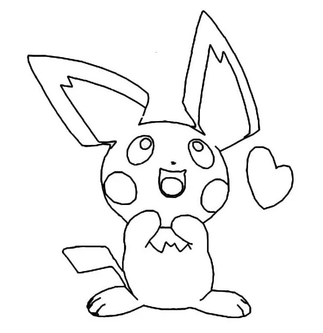 Pichu Coloring Pages 21