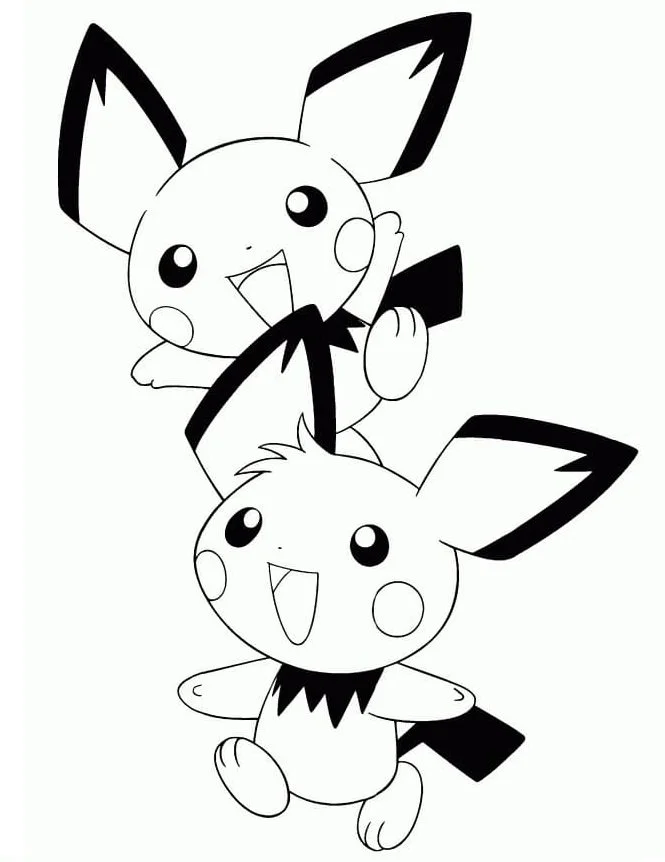 Pichu Coloring Pages 33