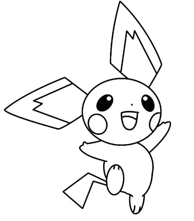 Pichu Coloring Pages 9