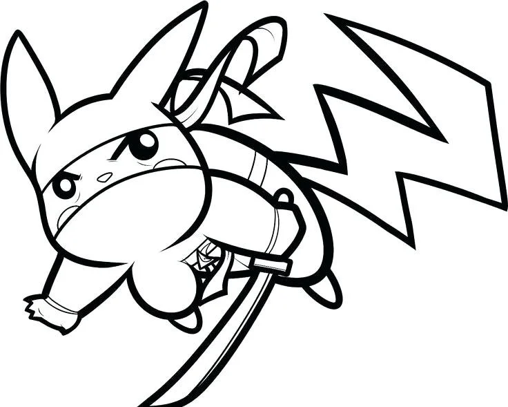 Pickachu Coloring Pages 14