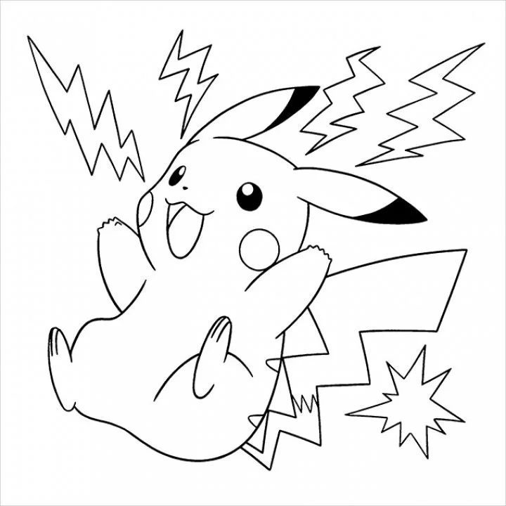 Pickachu Coloring Pages 19