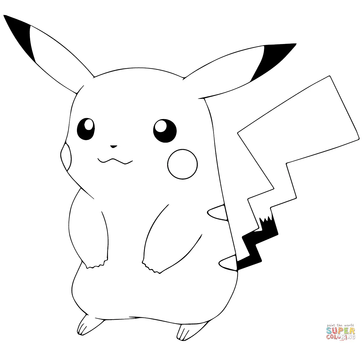 Pickachu Coloring Pages 2