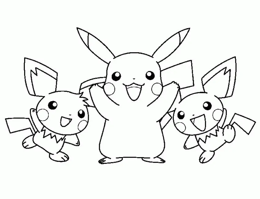 Pickachu Coloring Pages 37