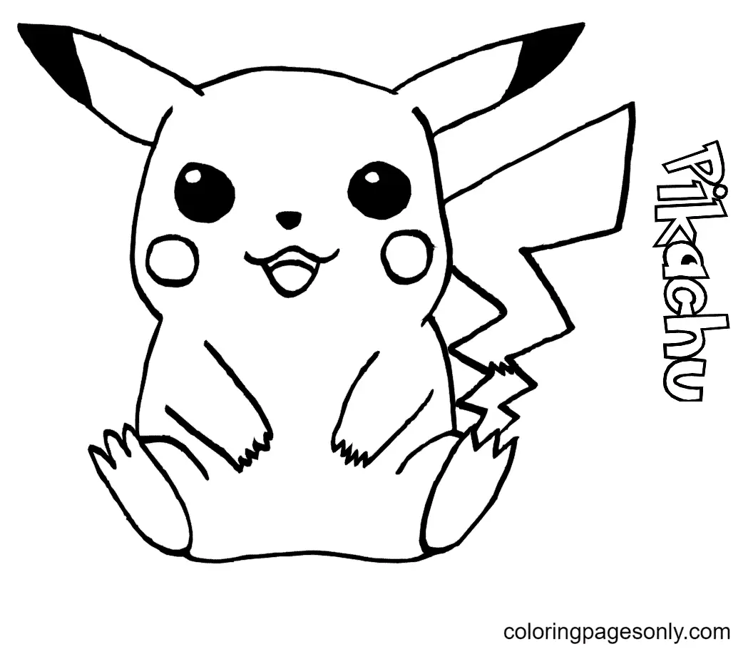 Pikachu Coloring Pages 1