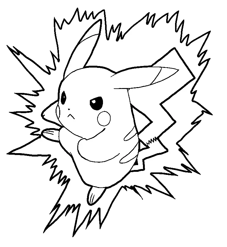 Pikachu Coloring Pages 106