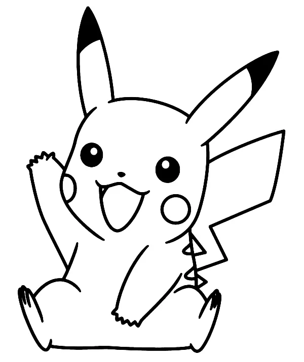 Pikachu Coloring Pages 107