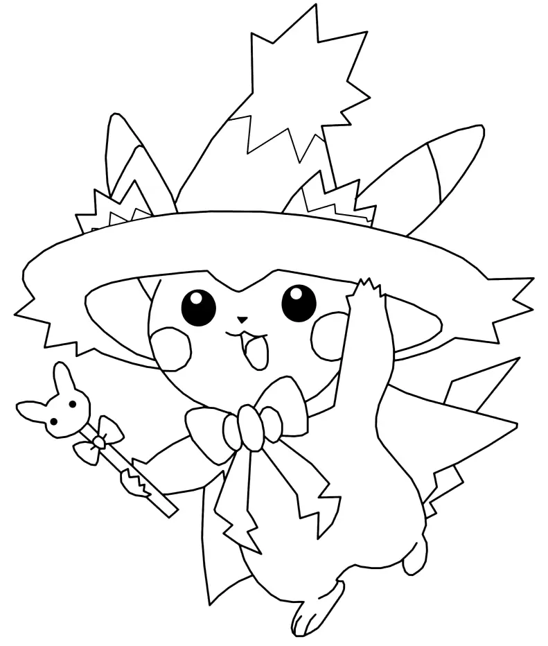 Pikachu Coloring Pages 110