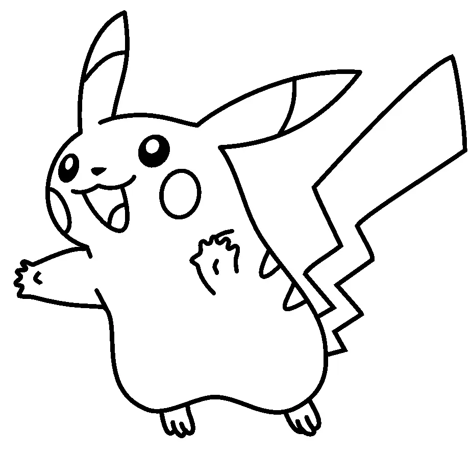 Pikachu Coloring Pages 112