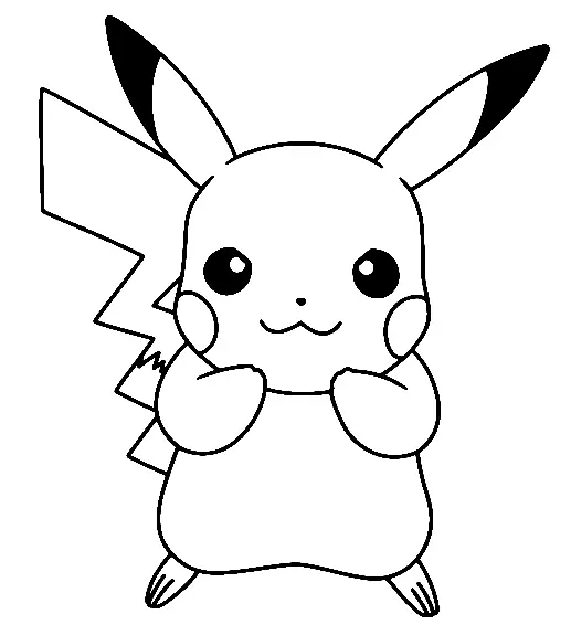 Pikachu Coloring Pages 124