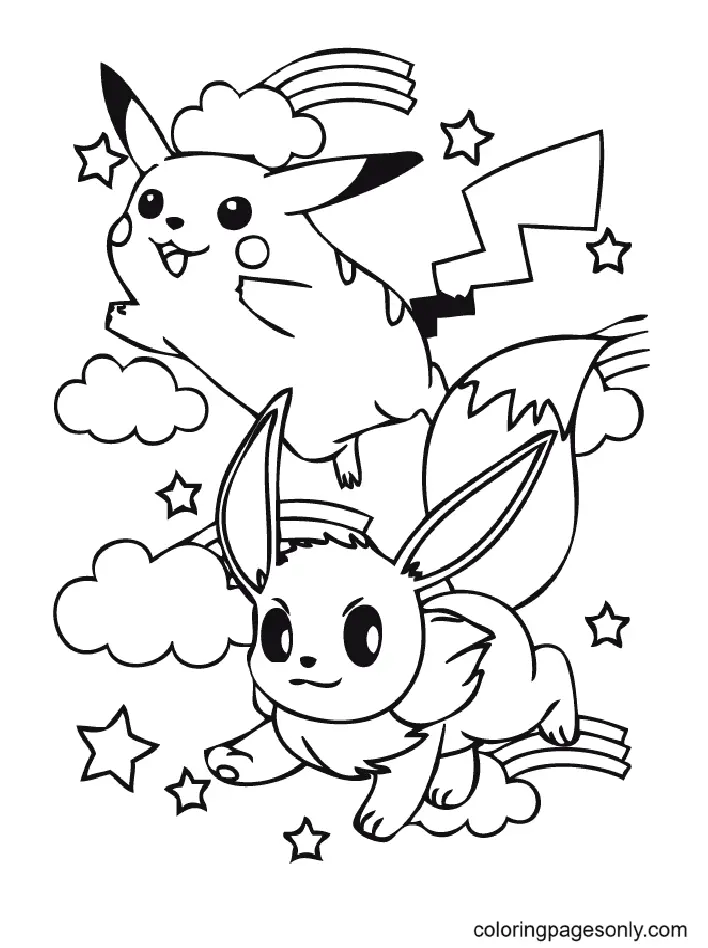 Pikachu Coloring Pages 13